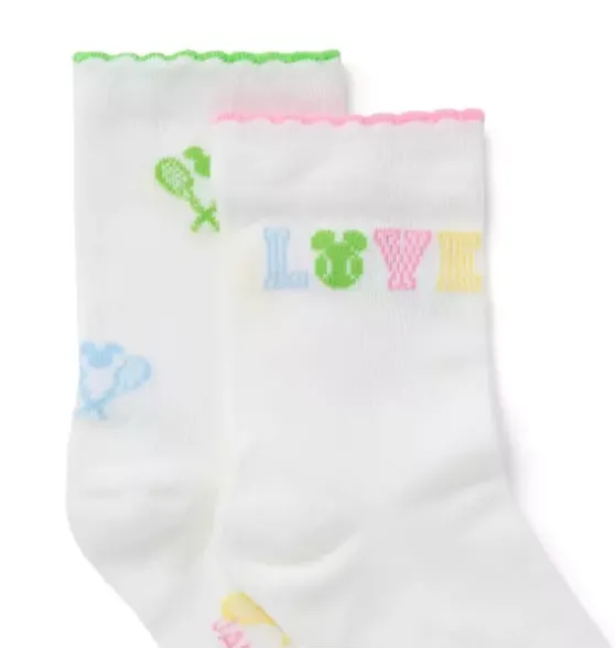 Disney Mickey Mouse Tennis Sock 2-Pack