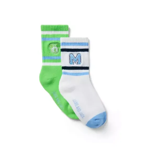 Disney Mickey Mouse Varsity Crew Sock 2-Pack