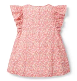 Ditsy Floral Pintuck Dress