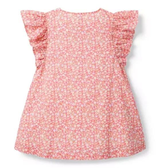 Ditsy Floral Pintuck Dress