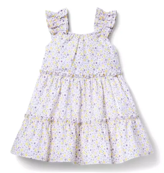 Ditsy Floral Ruffle Strap Dress