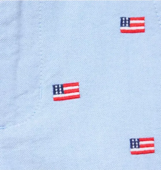 Embroidered Flag Oxford Short