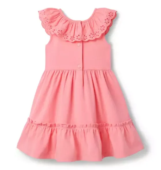 Eyelet Ruffle Dress