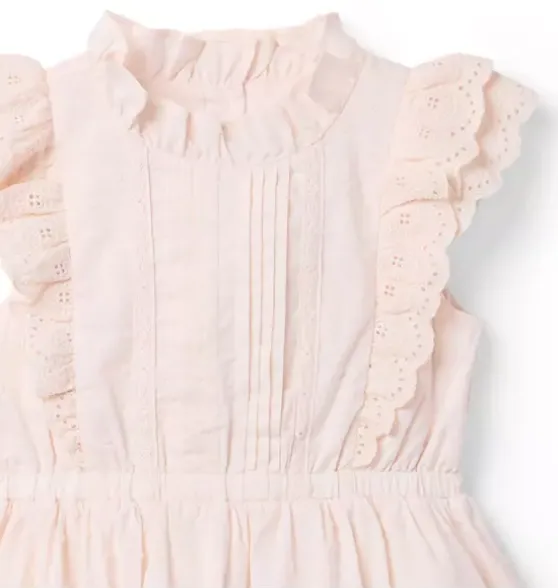 Eyelet Ruffle Party Dress