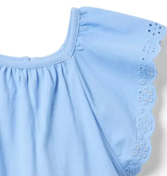 Eyelet Trim Top
