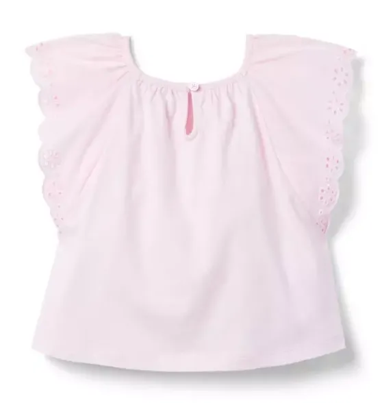 Eyelet Trim Top
