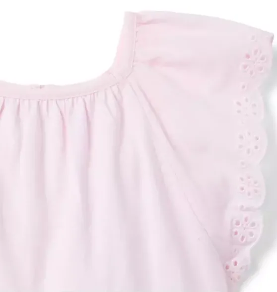 Eyelet Trim Top