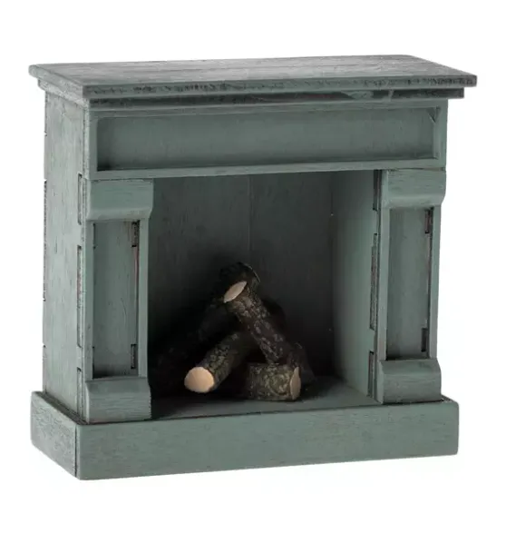 Fireplace, Mouse - Blue
