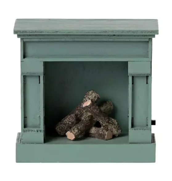 Fireplace, Mouse - Blue