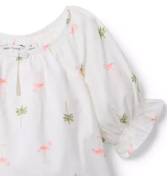 Flamingo Palm Top