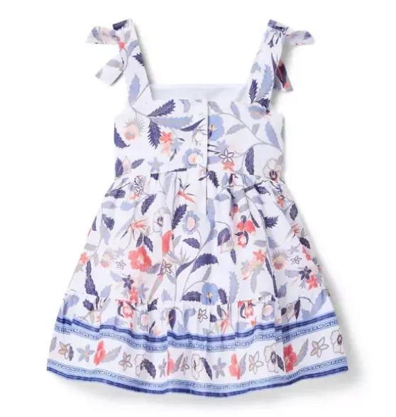 Floral Bow Strap Dress