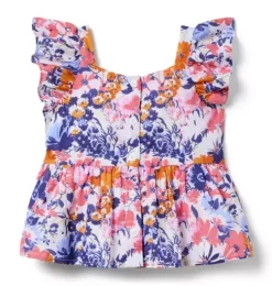 Floral Peplum Top