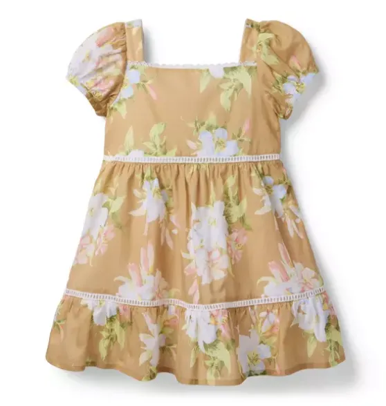 Floral Puff Sleeve Dress