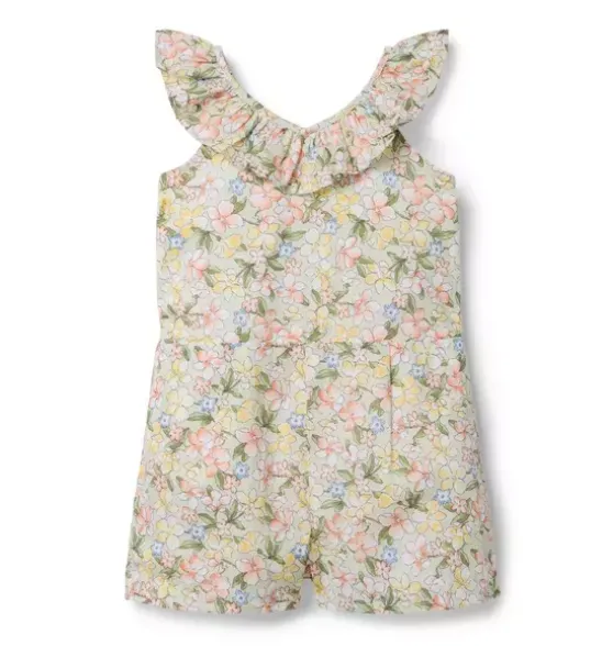 Floral Ruffle Romper