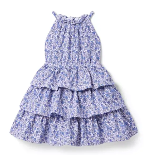 Floral Tiered Ruffle Dress
