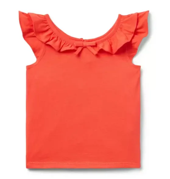 Flutter Sleeve Bow Top