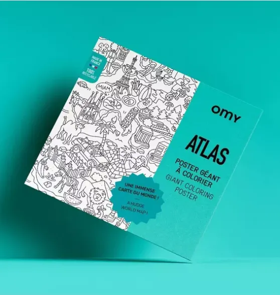 Giant Coloring Poster Atlas