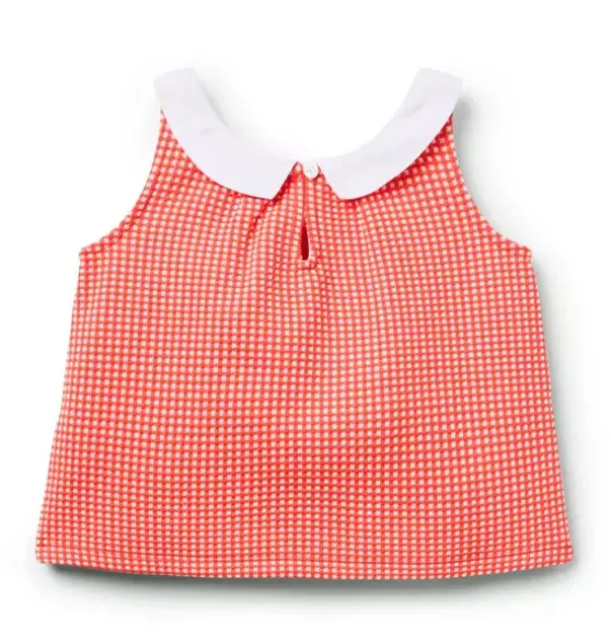 Gingham Bow Top