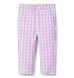 Gingham Canvas Pant