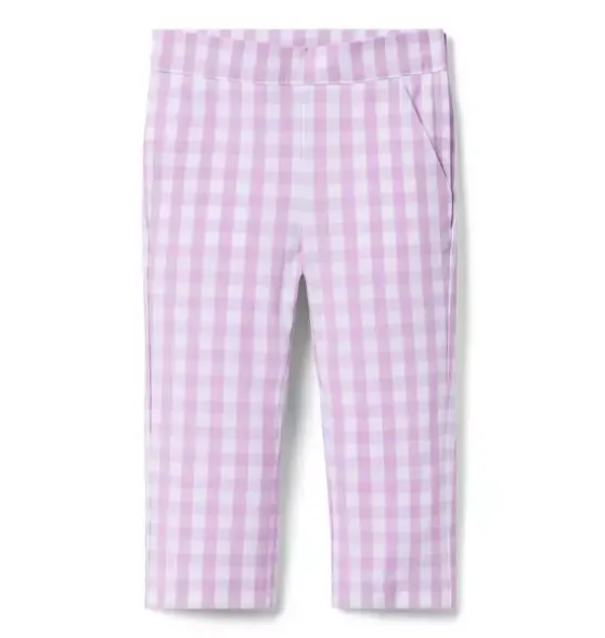 Gingham Canvas Pant