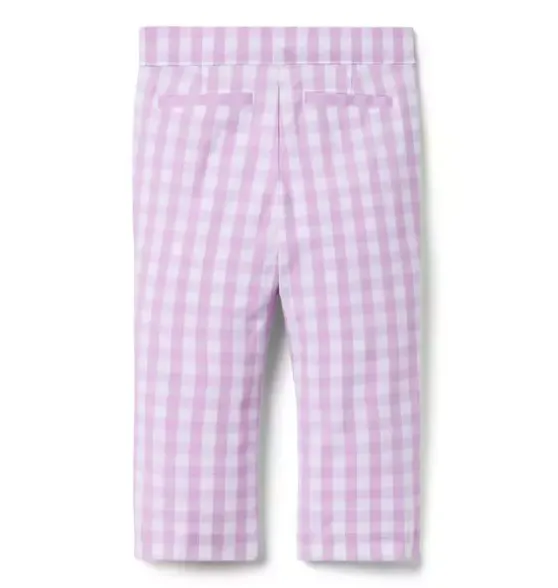 Gingham Canvas Pant