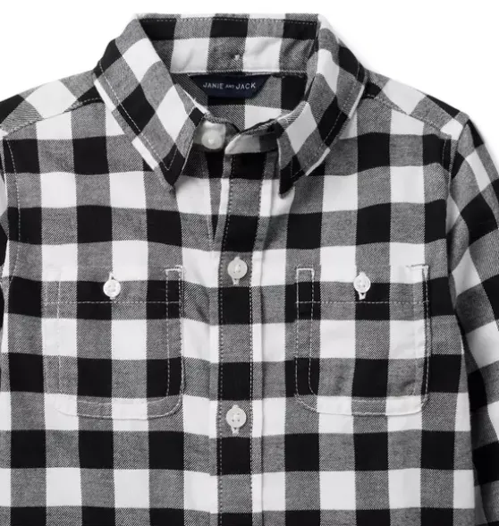 Gingham Flannel Shirt