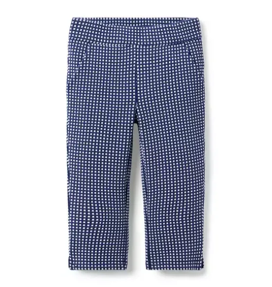 Gingham Jacquard Pant