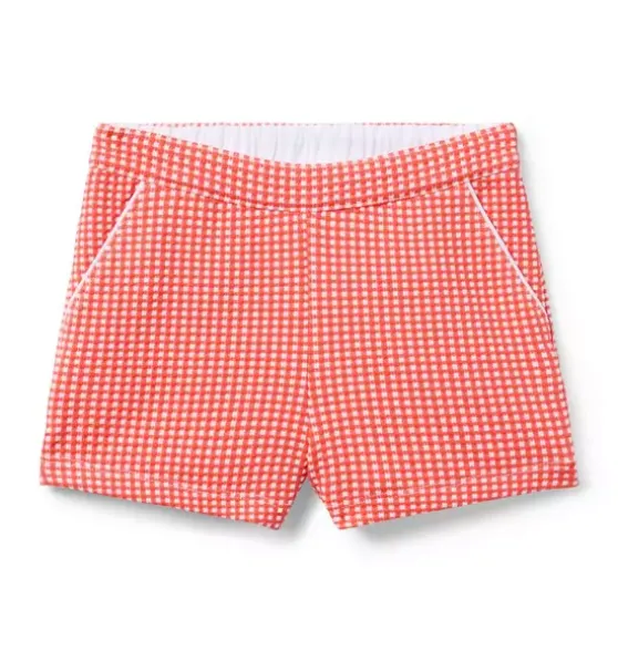 Gingham Jacquard Short