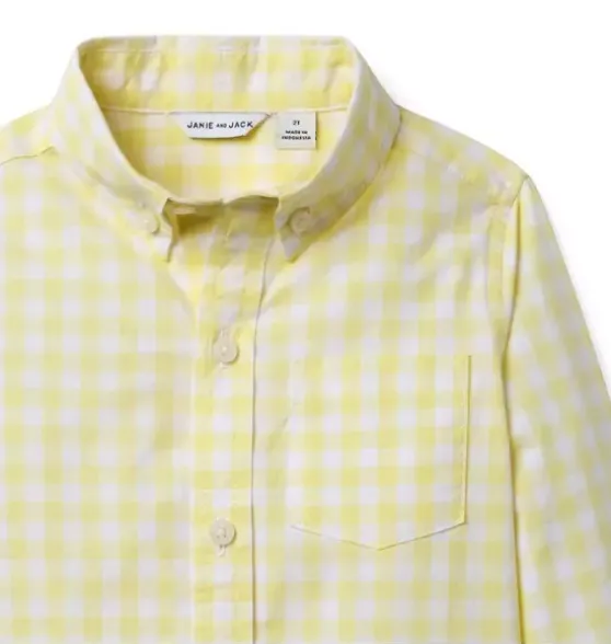 Gingham Poplin Shirt
