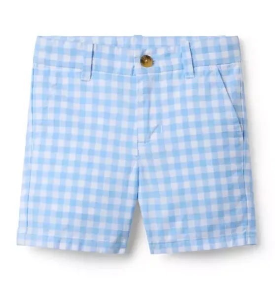 Gingham Poplin Short