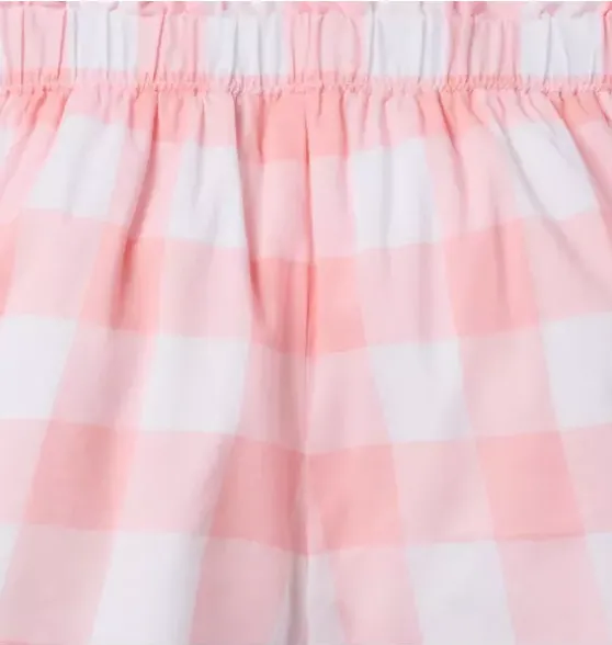 Gingham Ruffle Pocket Short