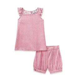 Girls Amelie Short Set in Love Lines