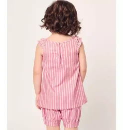 Girls Amelie Short Set in Love Lines