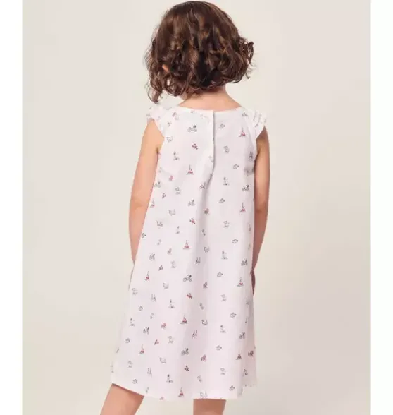 Girl's Twill Amelie Nightgown in Coastal Charms