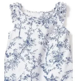 Girl's Twill Amelie Nightgown in Blue Timeless Toile