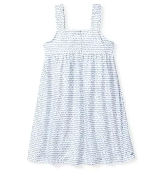 Girl's Twill Charlotte Nightgown in La Mer