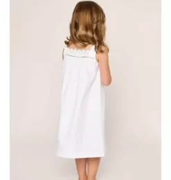 Girl's Twill Esme Nightgown in White