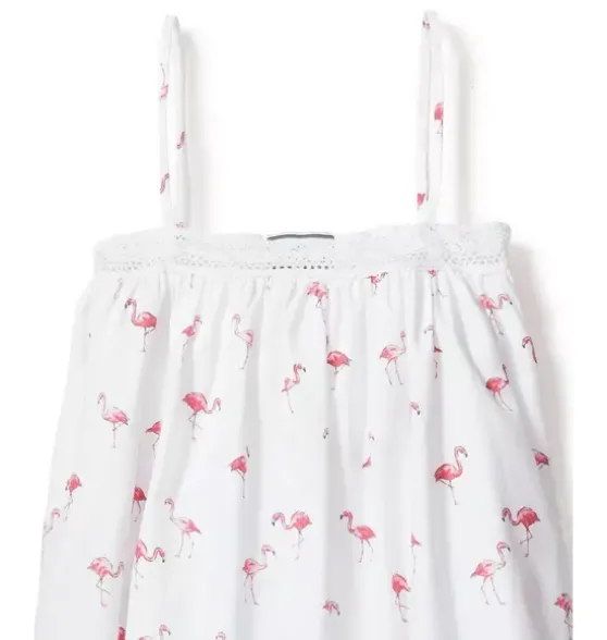 Girl's Twill Lily Nightgown in Flamingos