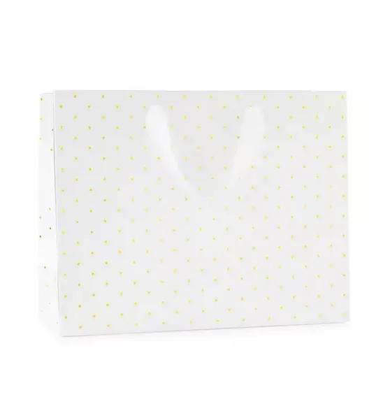 Gold Swiss Dot Large Gift Bag