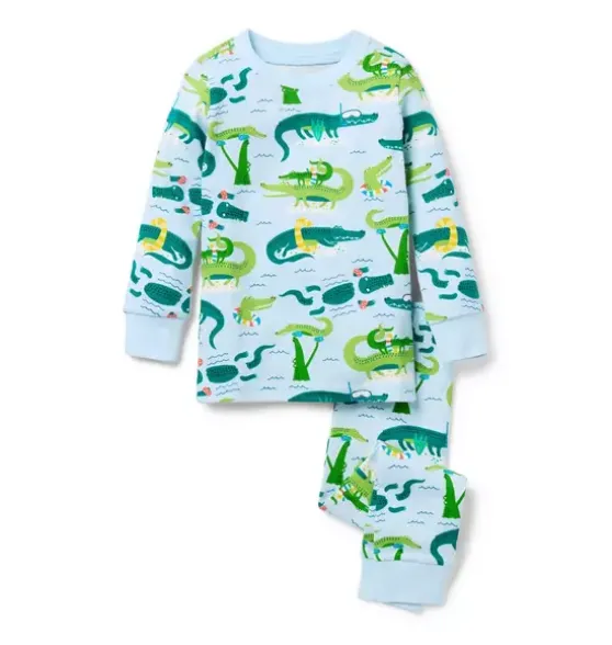 Good Night Pajama In Alligator Pool Party