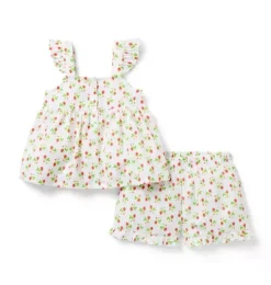 Good Night Ruffle Pajama In Strawberry