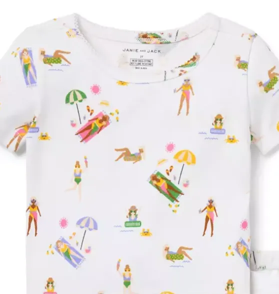 Good Night Short Pajama In Beach Day