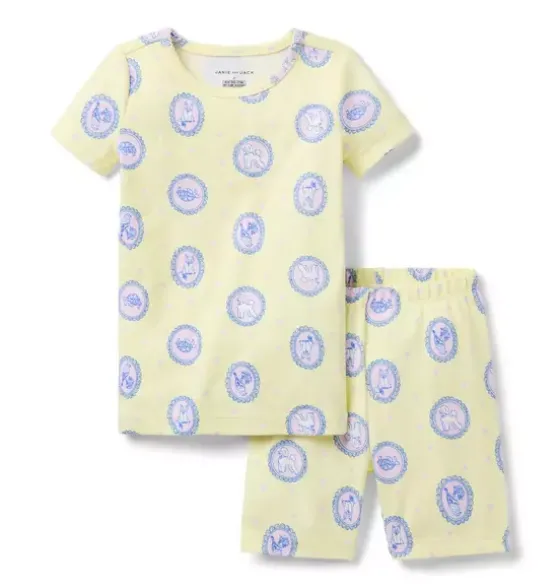 Good Night Short Pajama In Animal Portrait