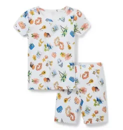 Good Night Short Pajama In Tropical Vacation