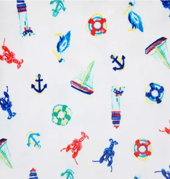 Good Night Short Pajama In Nautical Icon