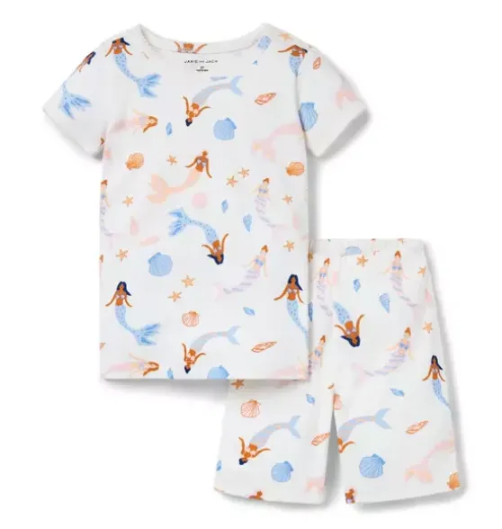 Good Night Short Pajama In Mermaid
