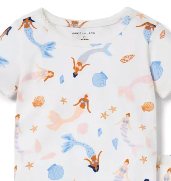 Good Night Short Pajama In Mermaid
