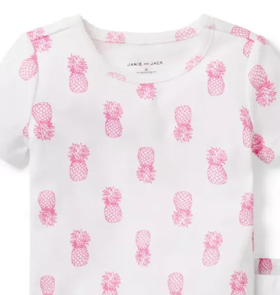 Good Night Short Pajama In Pineapple