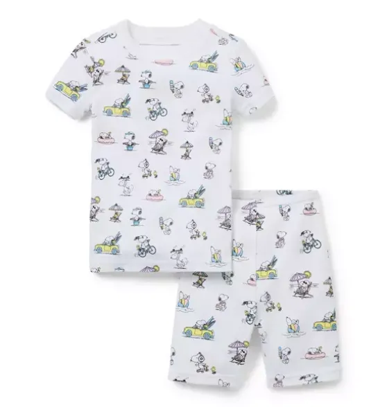 Good Night Short Pajama In Peanuts Snoopy Vacation