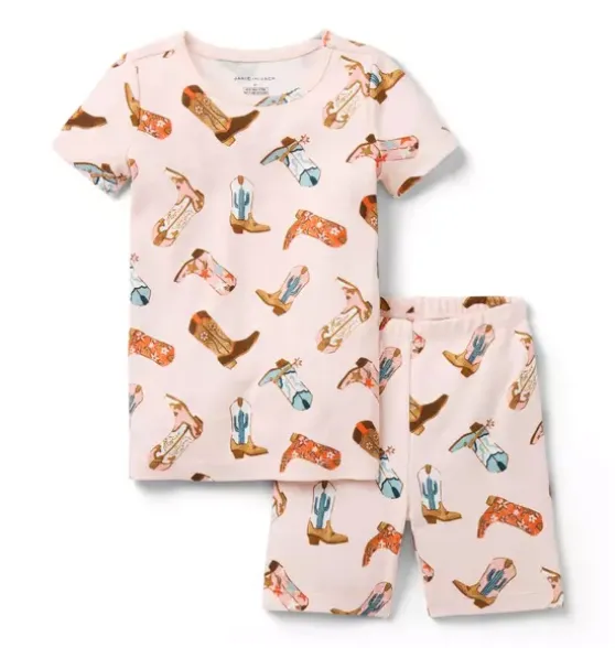 Good Night Short Pajama In Cowgirl Boot